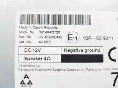 Second-hand car spare part multifunction display for toyota corolla (e21) 2zrfxe oem iam references 86140f4220  