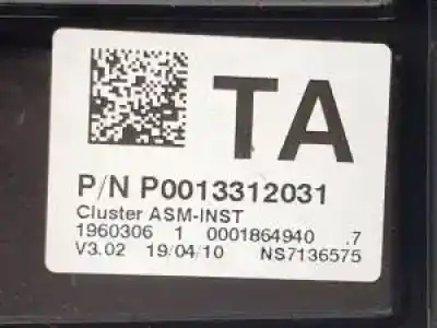 Peça sobressalente para automóvel em segunda mão quadrante por opel corsa d a12xer referências oem iam p0013312031  