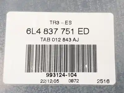 Tweedehands auto-onderdeel regelaar links voorruit voor seat ibiza (6l1) reference oem iam-referenties 6l4837751ed  