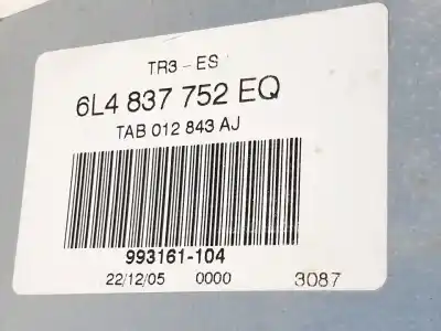 Tweedehands auto-onderdeel regelaar rechts voor ruit voor seat ibiza (6l1) reference oem iam-referenties 6l4837752eq  