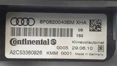 Автозапчастина б/у клімат-контроль для audi a3 (8p) caxc посилання на oem iam 8p0820043bm  a2c53221080
