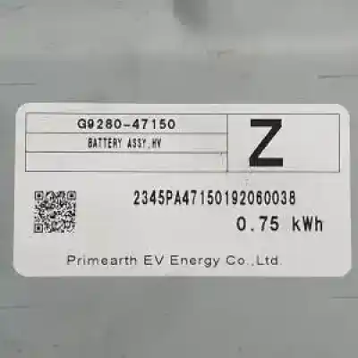 Second-hand car spare part battery for toyota corolla (e21) 2zrfxe oem iam references g928047150  