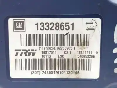 Pezzo di ricambio per auto di seconda mano abs per opel insignia berlina a20dth riferimenti oem iam 13328651  