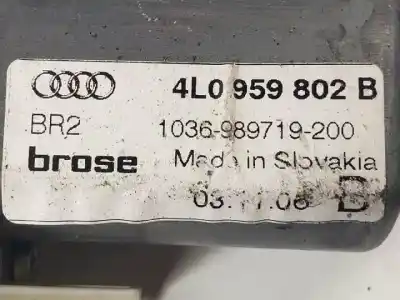 Автозапчастина б/у регулятор переднього правого скла для audi q7 (4l) bhk посилання на oem iam 4l0959802b  