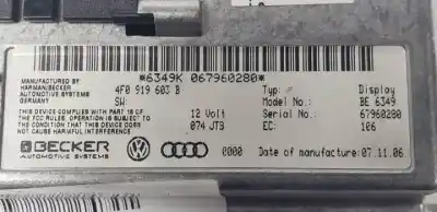 Автозапчастина б/у багатофункційний дисплей для audi q7 (4l) bhk посилання на oem iam 4f0919603b  