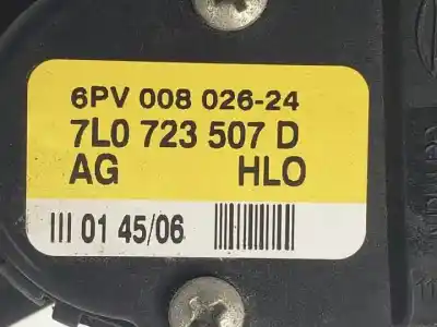 Автозапчасти б/у педальный потенциометр за audi q7 (4l) bhk ссылки oem iam 7l0723507d  
