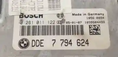 Second-hand car spare part ecu engine control for bmw serie 3 berlina (e46) 204d4 oem iam references 0281011122  7796195