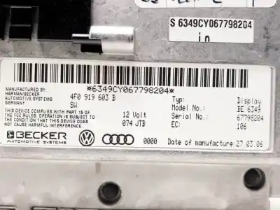 Second-hand car spare part multifunction display for audi q7 (4l) bug oem iam references 4f0919603b  
