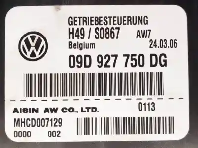 Second-hand car spare part automatic gearbox control unit for audi q7 (4l) bug oem iam references 09d927750dg  