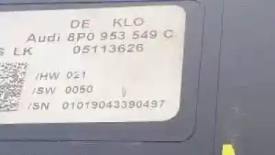 Second-hand car spare part electronic module for audi a3 sportback (8p) bkd oem iam references 8p0953549c  