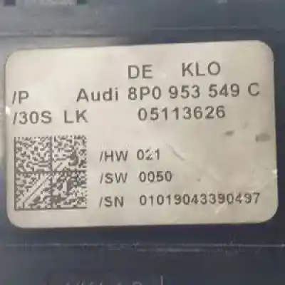 Second-hand car spare part electronic module for audi a3 sportback (8p) bkd oem iam references 8p0953549c  