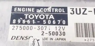 Second-hand car spare part ecu engine control for lexus ls430 (ucf30) 3uzfe oem iam references 2750003071  