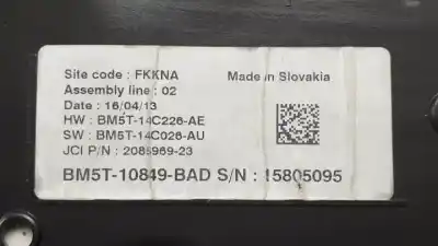Автозапчастина б/у панель інструментів для ford c-max (ceu) pnda посилання на oem iam bm5t10849bad  