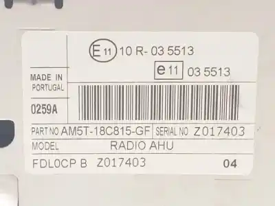 Second-hand car spare part audio system / radio cd for ford c-max (cb3) d4204t oem iam references am5t18c815gf  