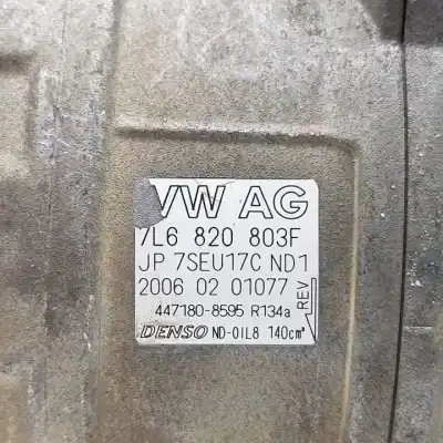 Second-hand car spare part air conditioning compressor for audi q7 (4l) bug oem iam references 7l6820803f  