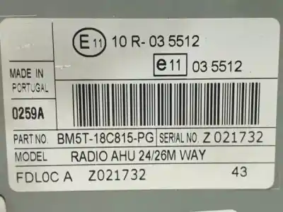 Автозапчасти б/у аудиосистема / радио cd за ford b-max (cb2) m1je ссылки oem iam bm5t18c815pg  