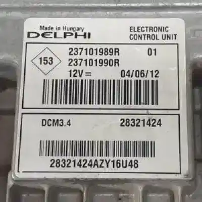 Second-hand car spare part ecu engine control for renault clio iii k9k770 oem iam references 23821424  237101990r