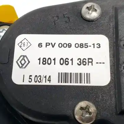 Second-hand car spare part accelerator pedal for dacia logan mcv ii k9k612 oem iam references 180106136r  
