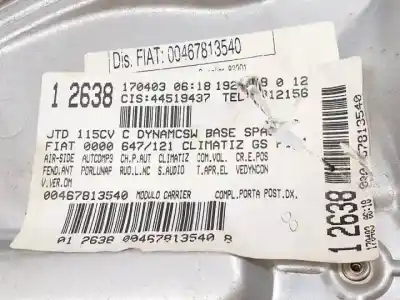 Автозапчасти б/у задний правый стеклорегулятор за fiat stilo multi wagon (192) 192a1000.937a7000 ссылки oem iam 9030193  