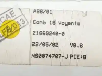 Peça sobressalente para automóvel em segunda mão quadrante por citroen c3 kfv(tu3jp) referências oem iam 9645994280b  
