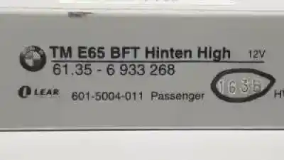 Second-hand car spare part comfort module for bmw serie 7 (e65/e66) n62b44a oem iam references 61356933268  