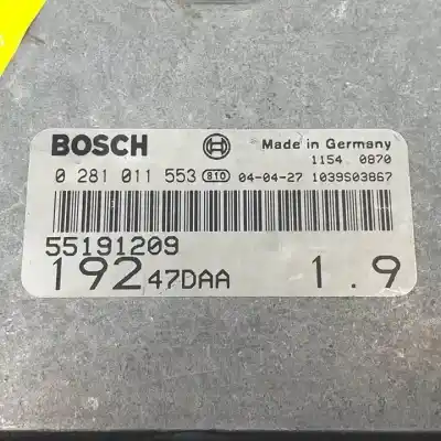 Pezzo di ricambio per auto di seconda mano centralina motore per fiat stilo multi wagon (192) 192a1000.937a7000 riferimenti oem iam 0281011553   Pezzo di ricambio per auto di seconda mano centralina motore per fiat stilo multi wagon (192) 192a1000.937a7000 riferimenti oem iam 0281011553