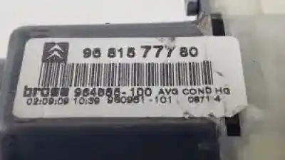 Peça sobressalente para automóvel em segunda mão elevador de vidros dianteira esquerda por citroen c4 coupe 5fwep6 referências oem iam 9681577780  