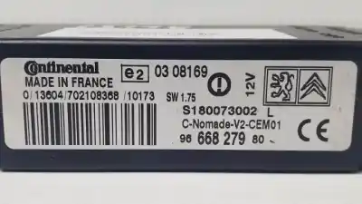 Peça sobressalente para automóvel em segunda mão módulo eletrônico por citroen c3 8hz referências oem iam 9666827980  