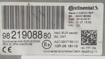 Second-hand car spare part audio system / radio cd for citroen c-elysee (dd_) 1.2 vti 72 (ddhmy0) oem iam references 9821908880  
