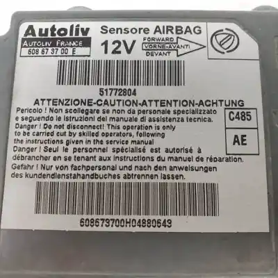 Автозапчастина б/у блок управління подушками безпеки для fiat i doblò (119) 223b1000 посилання на oem iam 51772804  