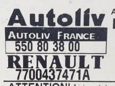 Second-hand car spare part airbag control unit for renault scenic (ja..) f9qa7 oem iam references 550803800  