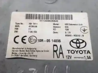Second-hand car spare part electronic module for toyota rav4 a25afxs oem iam references 86840k0010b  