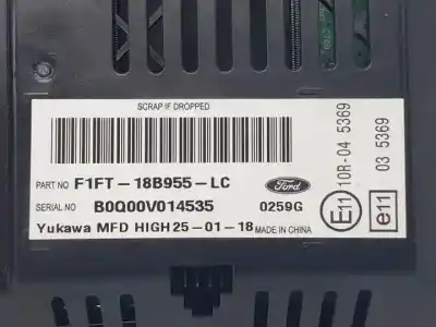 Second-hand car spare part multifunction display for ford focus lim. (cb8) pndd oem iam references f1ft18b955lc  