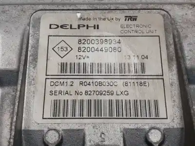 Peça sobressalente para automóvel em segunda mão centralina de motor uce por renault modus confort dynamique referências oem iam r0410b030c 8200449080 8200398934