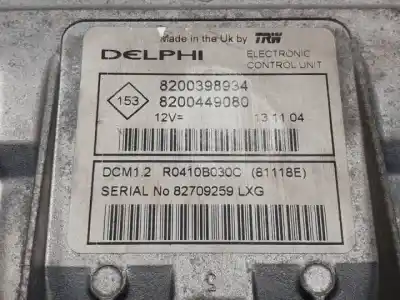Second-hand car spare part ecu engine control for renault grand modus k9k750 oem iam references r0410b030c  8200449080