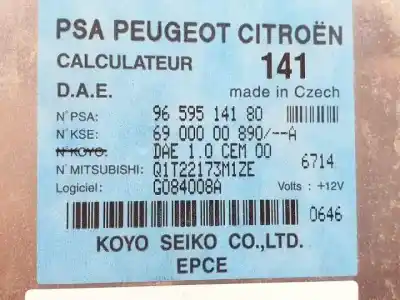 Second-hand car spare part electronic module for citroen c3 hfx(tu1jp) oem iam references 9659514180  