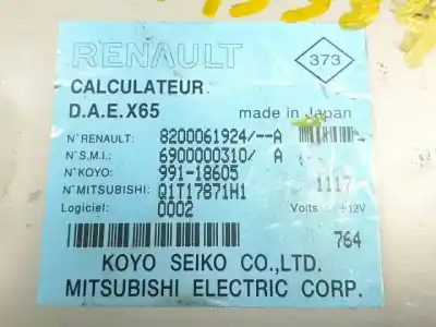 Second-hand car spare part electronic module for renault clio ii fase ii (b/cb0) d4fb712 oem iam references 8200061924  