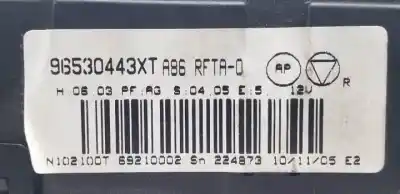 Peça sobressalente para automóvel em segunda mão comando de sofagem (chauffage / ar condicionado) por peugeot 1007 kfv(tu3jp) referências oem iam 96530443xt  