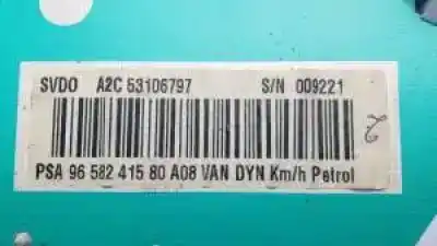 Peça sobressalente para automóvel em segunda mão quadrante por peugeot 1007 kfv(tu3jp) referências oem iam 9658241580  