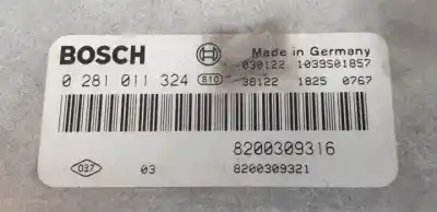 Second-hand car spare part ecu engine control for renault scenic (ja..) f9q732 oem iam references 0281011324  8200309321