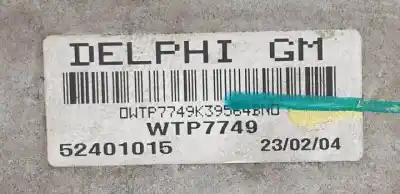 Pezzo di ricambio per auto di seconda mano intercooler per opel meriva d-z17dth riferimenti oem iam 52401015  