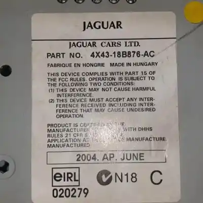 Автозапчастина б/у аудіо система / радіо cd для jaguar x-type i (x400) 2.5 v6 a las 4 ruedas посилання на oem iam 4x4318b876ac  