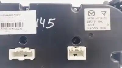Peça sobressalente para automóvel em segunda mão comando de sofagem (chauffage / ar condicionado) por mazda 3 lim. (bl) r2aa referências oem iam bbt361190  k4000