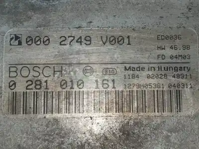 Tweedehands auto-onderdeel ecu motorcontroller voor smart cabrio om660940 oem iam-referenties 0281010161  