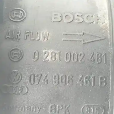 Second-hand car spare part flowmeter for seat leon (1p1) bkd oem iam references 074906461b   Second-hand car spare part flowmeter for seat leon (1p1) bkd oem iam references 074906461b