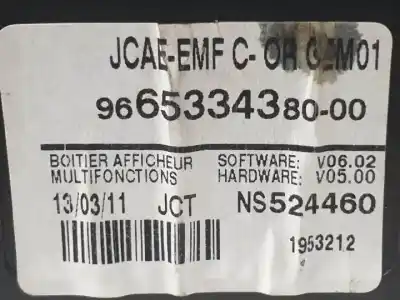 Second-hand car spare part multifunction switch for peugeot 508 rh02 oem iam references 9665334380  