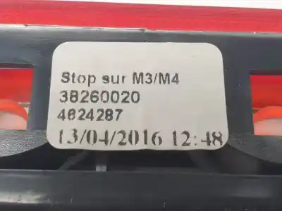 Автозапчасти б/у центральный стоп-сигнал за citroen c-elysee (dd_) 1.2 vti 72 (ddhmy0) ссылки oem iam 9675807280  38260020