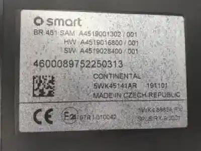 Second-hand car spare part fuse box unit for smart cabrio 132910 oem iam references 5wk45141ar  