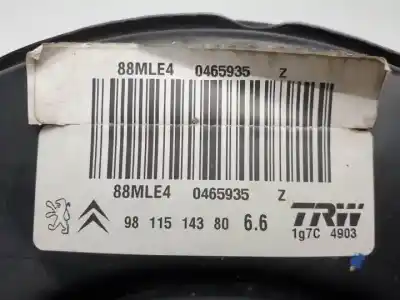 Автозапчастина б/у гальмівний серво для citroen c-elysee (dd_) 1.2 vti 72 (ddhmy0) посилання на oem iam 9811514380  