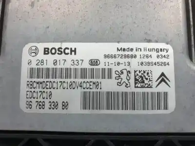 Second-hand car spare part ecu engine control for citroen c3 8hr oem iam references 0281017337  9666729680